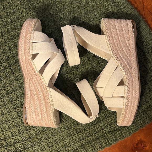✨👟✨ Franco Sarto Carmino Espadrille Leather Wedge Sandal ✨👟✨ - Picture 3 of 14